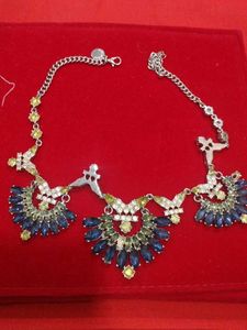Statement Blue & Green Gem Necklace