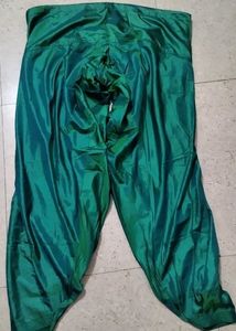 Embroidered Red Kurta with Green Salwar