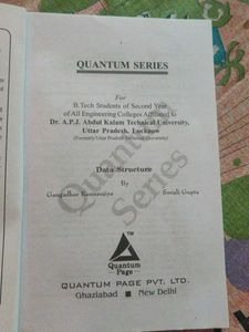 Quantum Series: Data Structure for CSE/IT