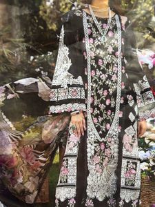 Elegant Black Floral Kurta Set