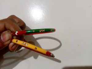 Vibrant Red &amp; Yellow Bangles