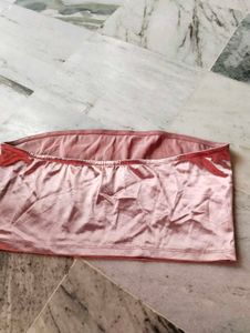 Satin Pink Tube Top