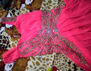 Pink Embellished Party Dress
