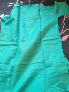 Teal Cotton Kurta