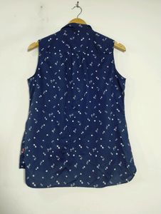 Levi's Navy Blue Floral Printed Sleeveless Top