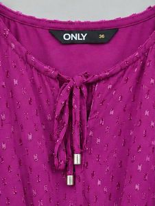 Chic Magenta Peplum Blouse