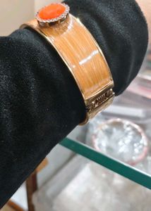 Elegant Coral Stone Bracelet
