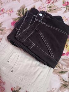 Pack of 2 Stylish Dark Wash Cargo Jeans