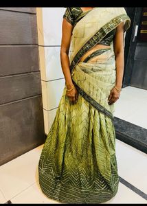 Designer Lengha And Saree 2 In One