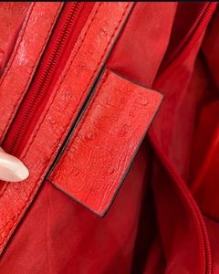 Cleo &amp;Patek Genuine Leather red shoulder Bag.