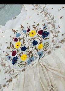 Embroidered Kurta Set with Palazzo Pants