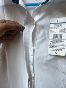 Chic White Short Sleeve Button-Up Top