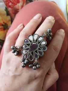 Boho Original glass handmade Ring