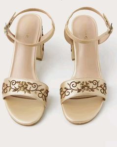 Embellished Block Heel Sandals