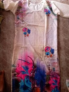 Vibrant Floral Print Kurta