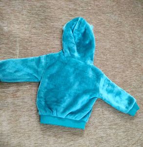 Teal Fuzzy Bear Hoodie &amp; Pants Set