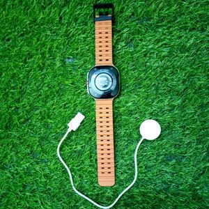 Rugged model orange smart watch