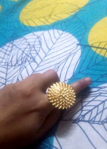 Anti tarnish ... City Gold Flower Ring