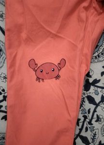Cute Coral Crab &amp; Whale Pants for Kids