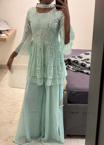 Sequined Sharara Set