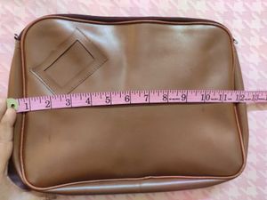 Tan Colour leather Bag For Money Or Documents