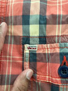 vintage jack and jones checked shirt
