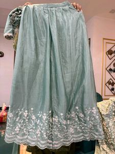 Elegant Embroidered Kurta Sharara Set
