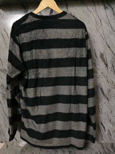 Striped Fleece Sweatshirt