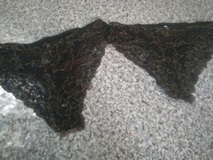 Black Lace Thong