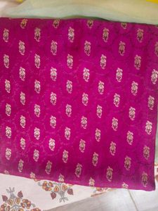 Elegant Pink Banarasi Silk Saree
