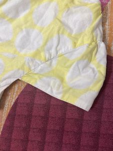 Cute Yellow Polka Dot Dress