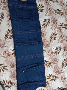 Elegant Blue dupatta with Embellishments