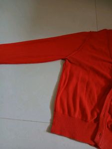 Orange Red Korean Brand Sweater