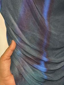 Mesh navy blue top