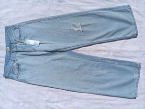 Wide Leg Light Blue Jean