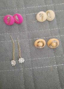 Set of 4 Pairs Earrings