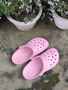 Pink Crocs