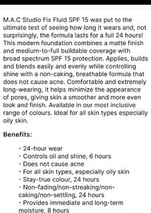 mac studio fix fluid foundation with spf 15