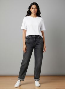 Vintage Wash Denim Jeans