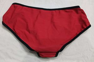 Red Briefs with Black Trim 🧡