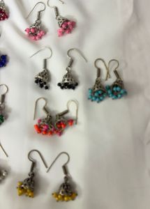 Vibrant Colourful Jhumkas