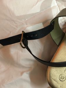 Block heels with adjustable straps