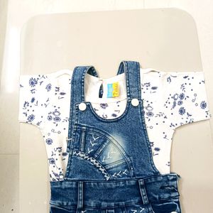 Libas Brand Dungaree For 3 - 4 Years  Girls