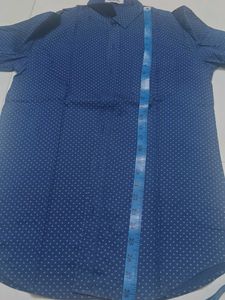 Men's Blue Printed Shirt