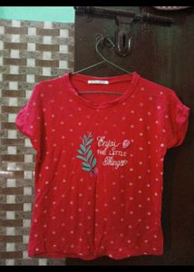 pink Polka Dot T-Shirt