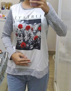 GUESS Unique Long Sleeve Top - M