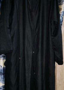 Elegant Black Embellished Fabric abaya 😍😍😍