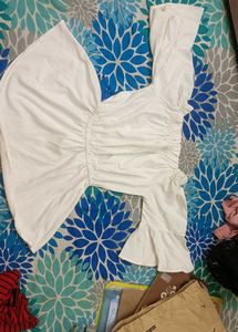 Off-Shoulder Flared Sleeve Top