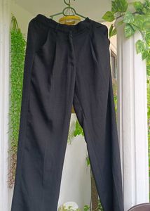 Classic Black Wide-Leg Trousers