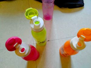 Set of 4 Colorful Water Bottles